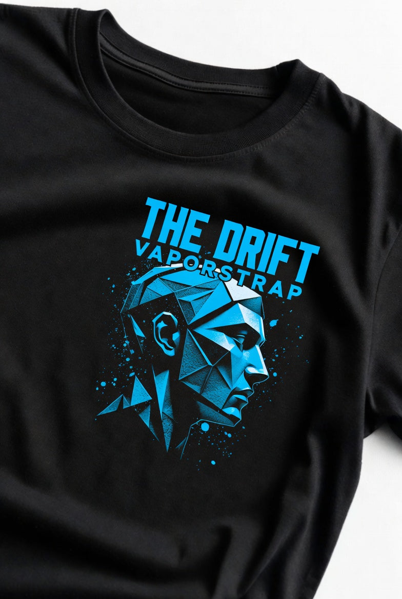 VaporStrap The Drift Blue Character Tee, The Drift Drop 04, neon streetwear
