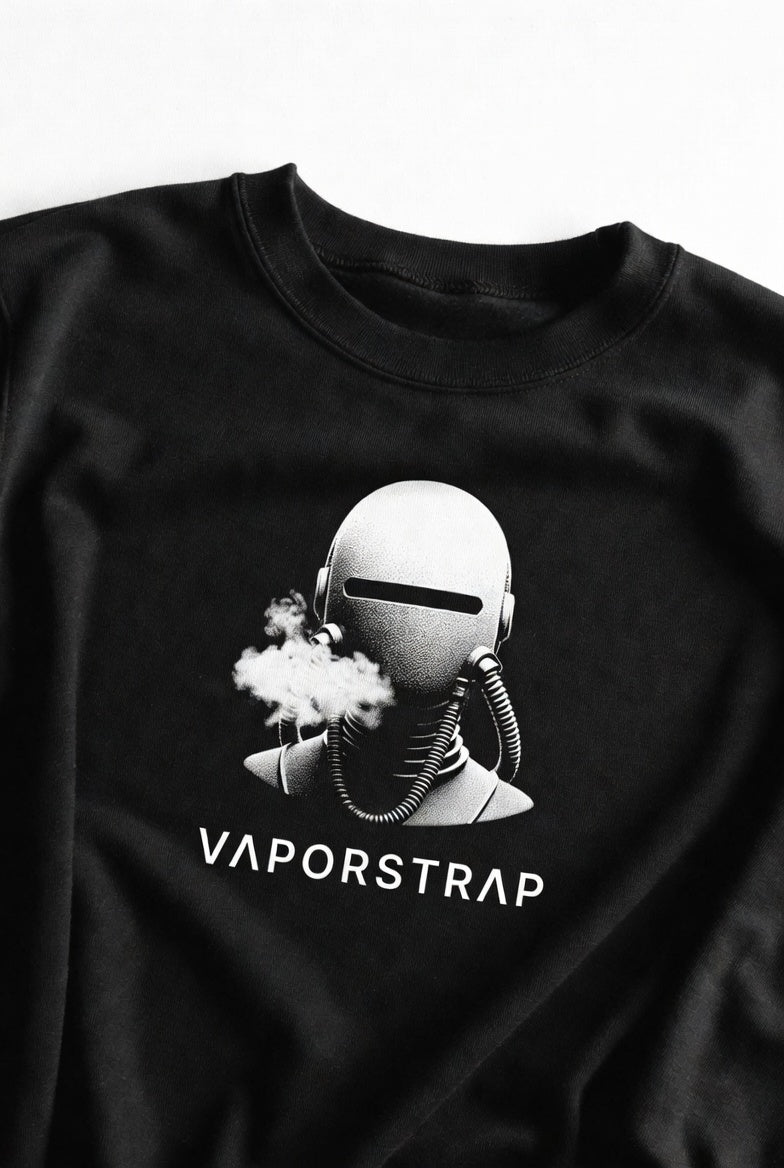 VaporStrap The Drift Gray Character Crewneck, The Drift Drop 04, neon streetwear