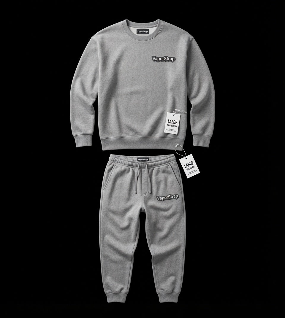 VaporStrap Heather Grey Sweatsuit Set