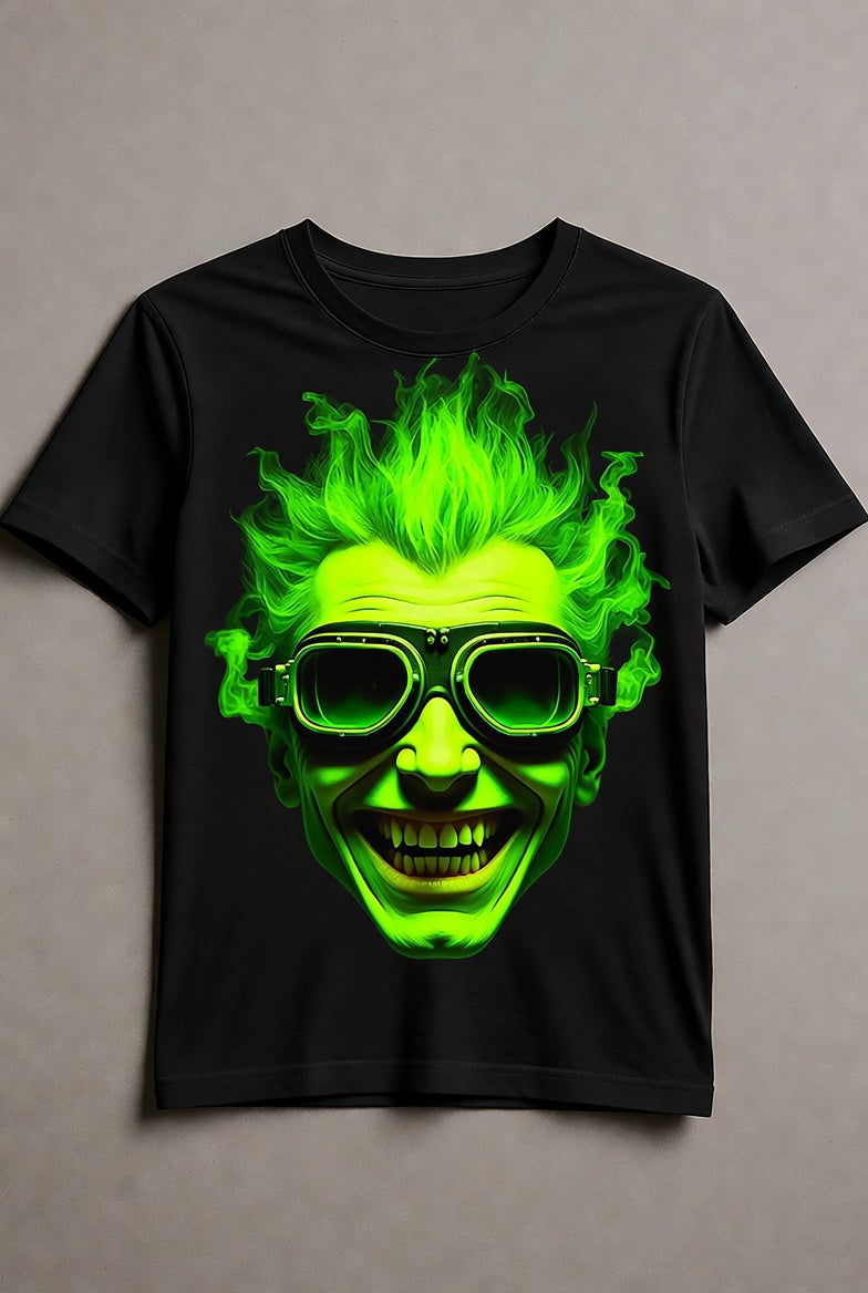 VaporBoys Tee – Black / Lime