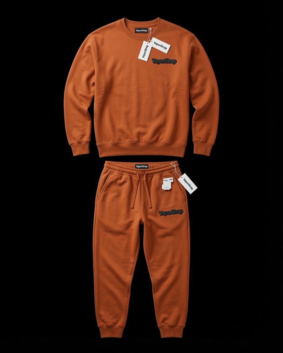 VaporStrap Burnt Orange Sweatsuit Set
