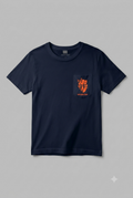 Navy Cyber Mask Pocket Tee