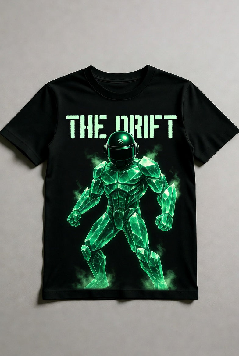 VaporStrap The Drift Crystal Armor Tee, The Drift Drop 04, neon streetwear